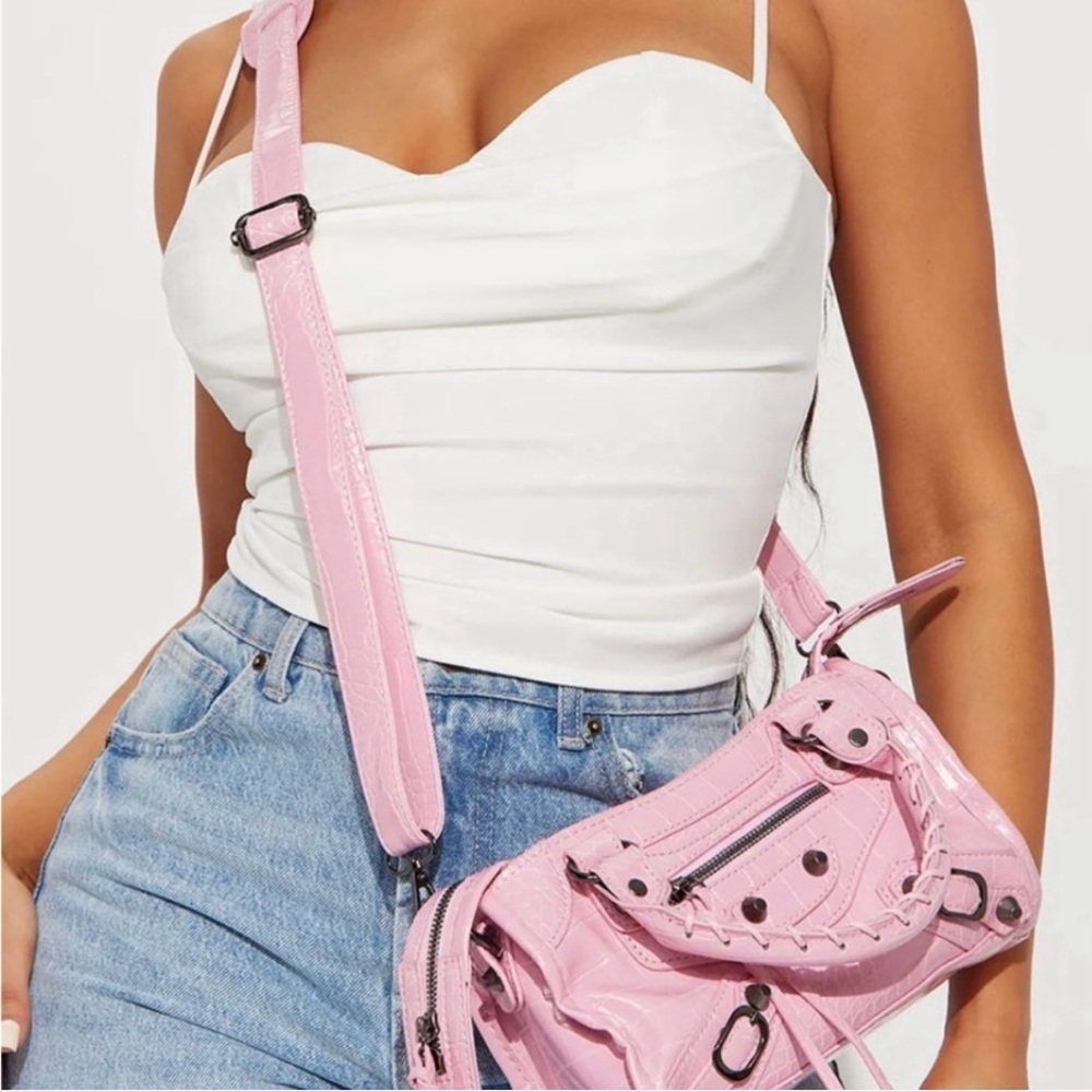 Extravagant Motion Le City Satchel Handbag - Pink - Picture 4 of 6